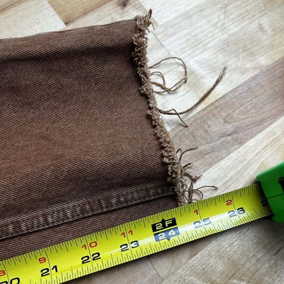 Re/Done Brown Straight Leg Jeans - Picture 14 of 14